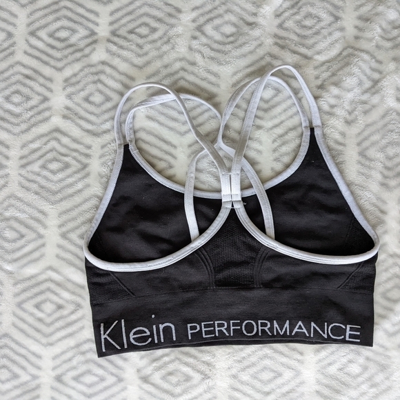 CALVIN Klein Performance Low Impact Ruched Front Strappy Sports Bra small b057 - Picture 5 of 6